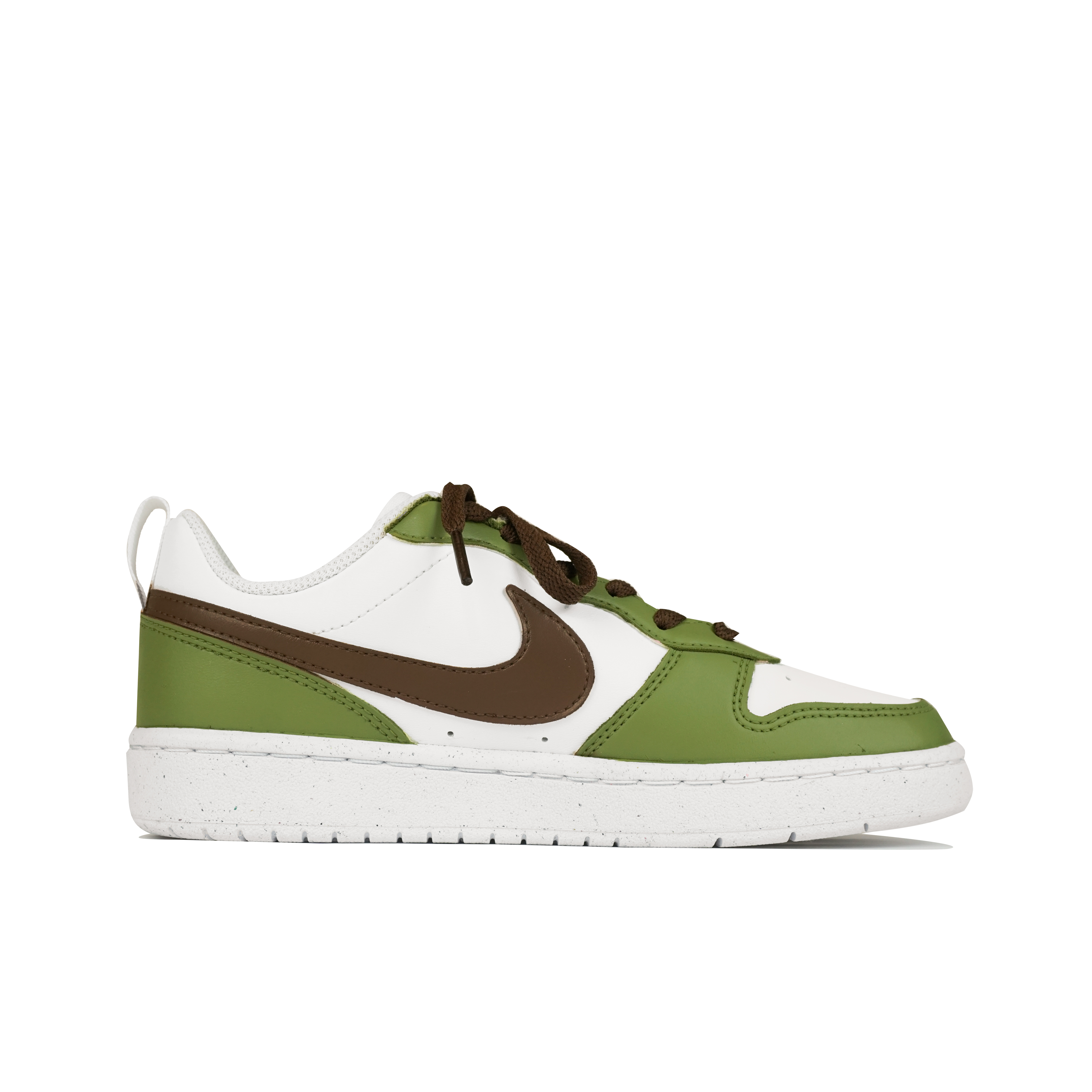 Lookbook [Sepatu Kustom] Nike Court Borough Low 'Spring Avocado Coklat Hijau' DV5456-106(Team陆-憨憨牛油果)