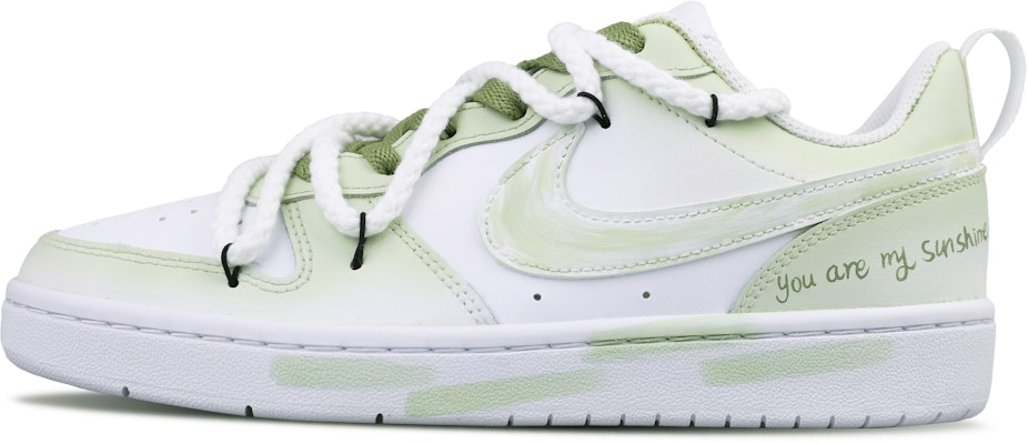 나이키 코트 버로우 로우 '봄날의 기억 화이트-그린' (커스텀 슈즈) BQ5448-100(Team51-女款春日记忆) Buy 나이키 코트 버로우 로우 '봄날의 기억 화이트-그린' (커스텀 슈즈) BQ5448-100(Team51-女款春日记忆)