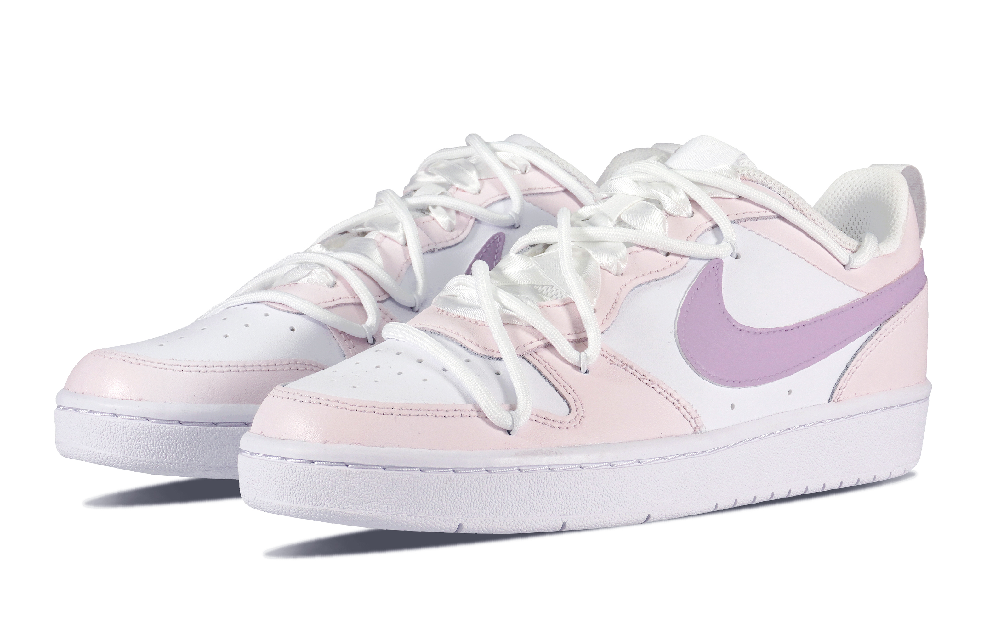 Lookbook Zapatillas Nike Court Borough Low 'Primavera Sakura - Rosa Blanco Morado' BQ5448-100(Team84-春日晚樱)