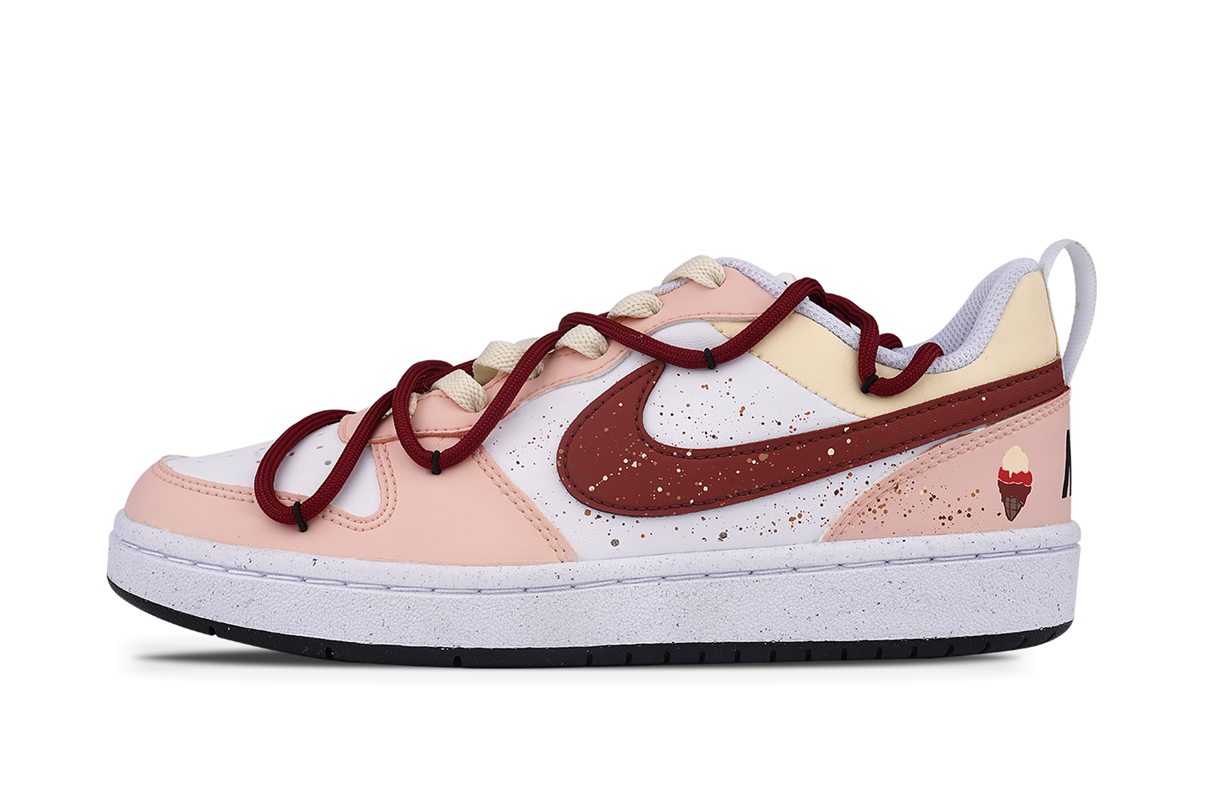 Buy [定制鞋款] 耐克 Court Borough Low '草莓冰淇淋' DV5456-104(Team86-草莓冰淇凌)