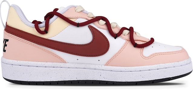 【客製化鞋款】Nike Court Borough 草莓冰淇淋 解構 防滑耐磨 低幫 板鞋 GS 白粉 Order 【客製化鞋款】Nike Court Borough 草莓冰淇淋 解構 防滑耐磨 低幫 板鞋 GS 白粉