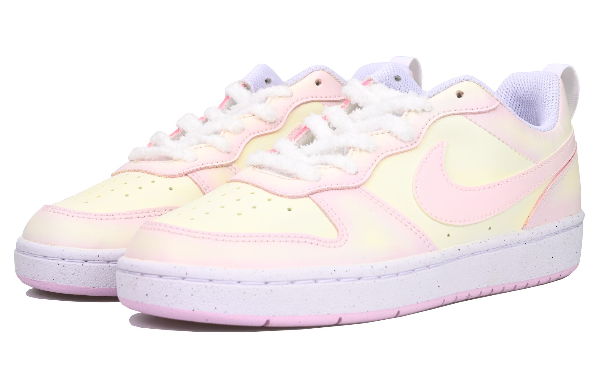 Shop 【定制鞋款】耐克 Court Borough Low “草莓米糕” DV5456-105(Team33-莓莓米麻薯-女款）