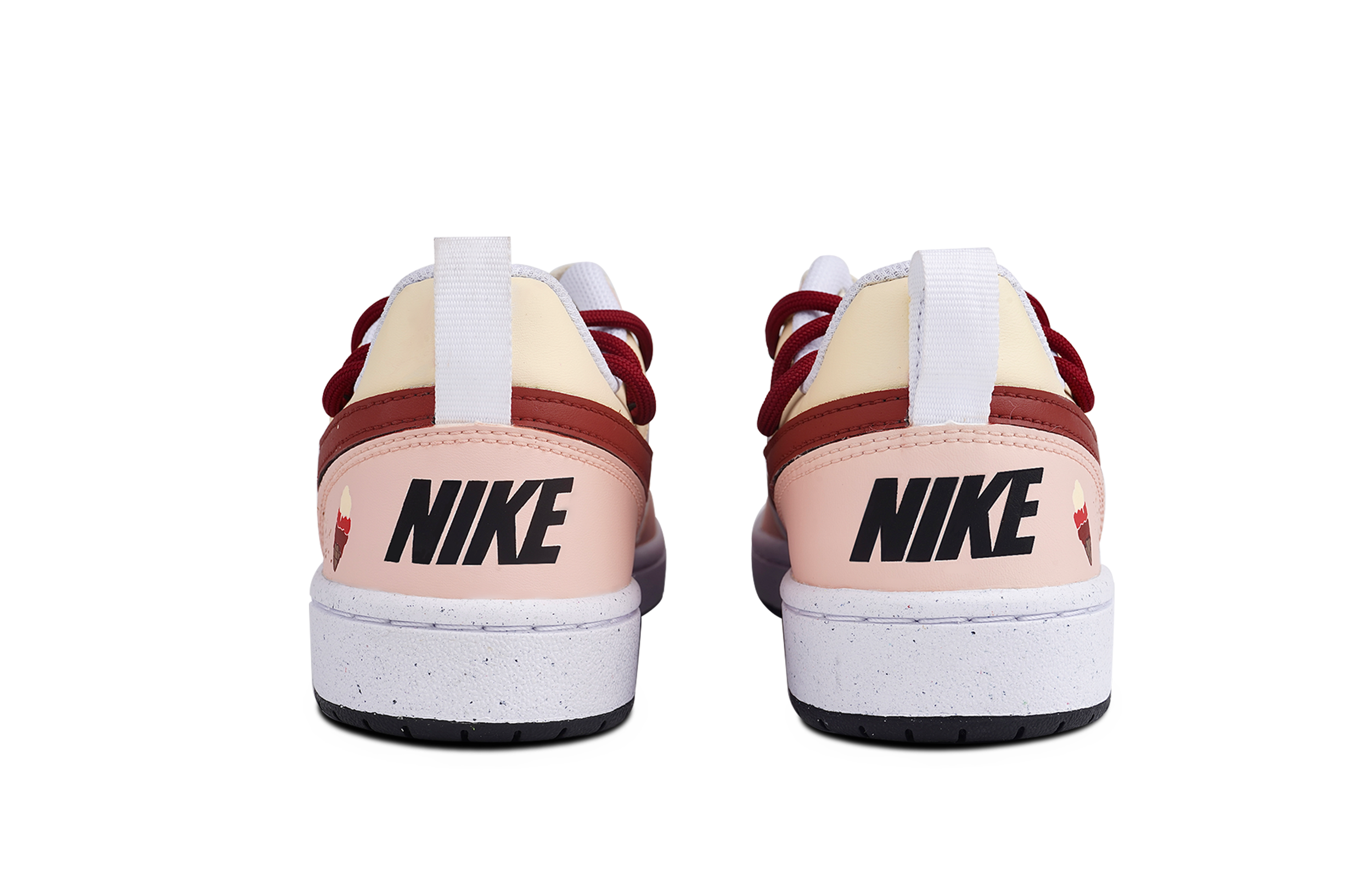 Shop [定制鞋款] 耐克 Court Borough Low '草莓冰淇淋' DV5456-104(Team86-草莓冰淇凌)