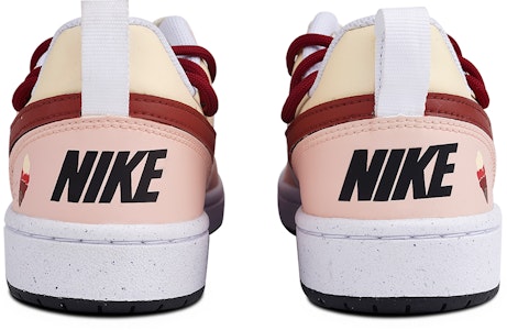 【客製化鞋款】Nike Court Borough 草莓冰淇淋 解構 防滑耐磨 低幫 板鞋 GS 白粉 Shop 【客製化鞋款】Nike Court Borough 草莓冰淇淋 解構 防滑耐磨 低幫 板鞋 GS 白粉
