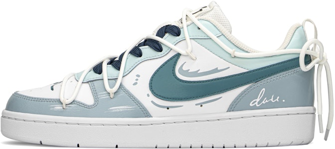 【定製球鞋】Nike Court Borough FZBB 夏日禮盒 暢遊 高級小眾 低筒 滑板鞋 GS 藍白 Buy 【定製球鞋】Nike Court Borough FZBB 夏日禮盒 暢遊 高級小眾 低筒 滑板鞋 GS 藍白