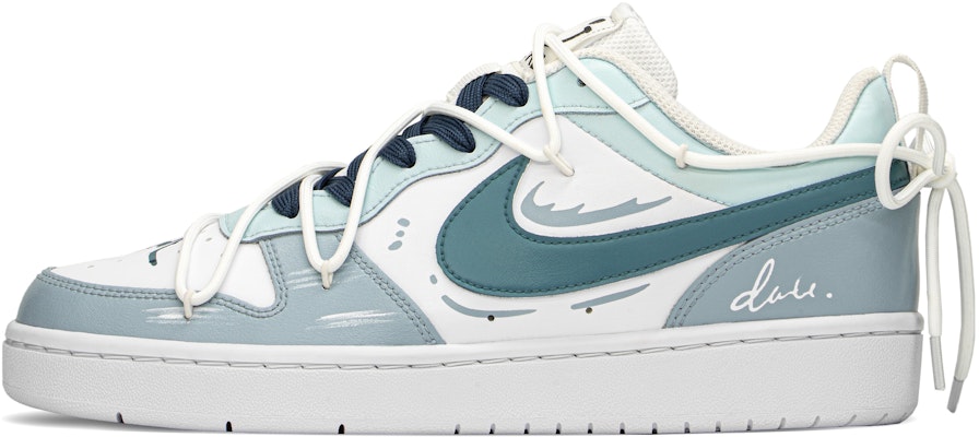 【定製球鞋】Nike Court Borough FZBB 夏日禮盒 暢遊 高級小眾 低筒 滑板鞋 GS 藍白 Buy 【定製球鞋】Nike Court Borough FZBB 夏日禮盒 暢遊 高級小眾 低筒 滑板鞋 GS 藍白