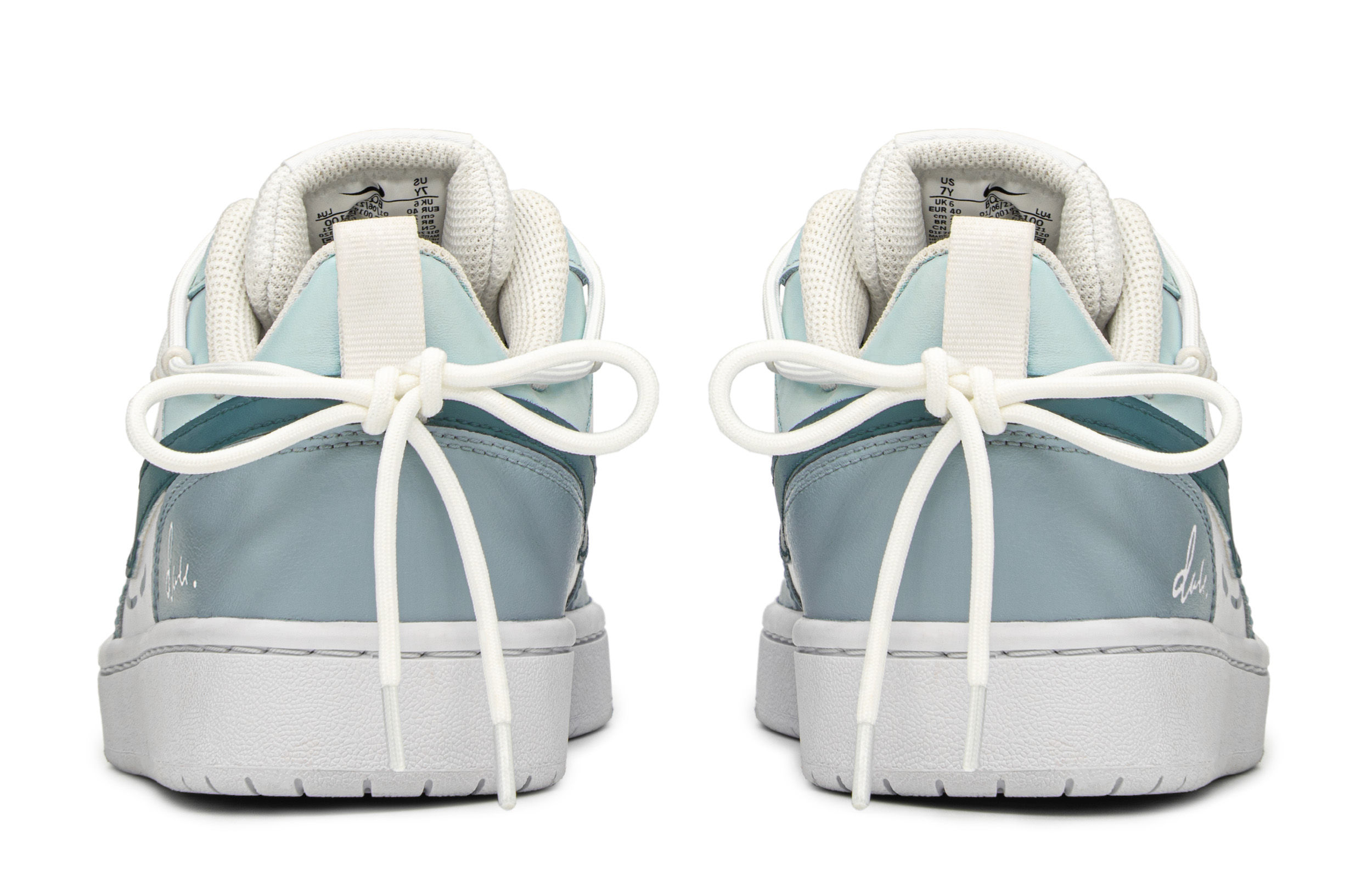 Shop [Kasur Kasut] Nike Court Borough Low 'Biru Musim Panas-Putih' BQ5448-100(TeamA-夏日畅游S-BOX)