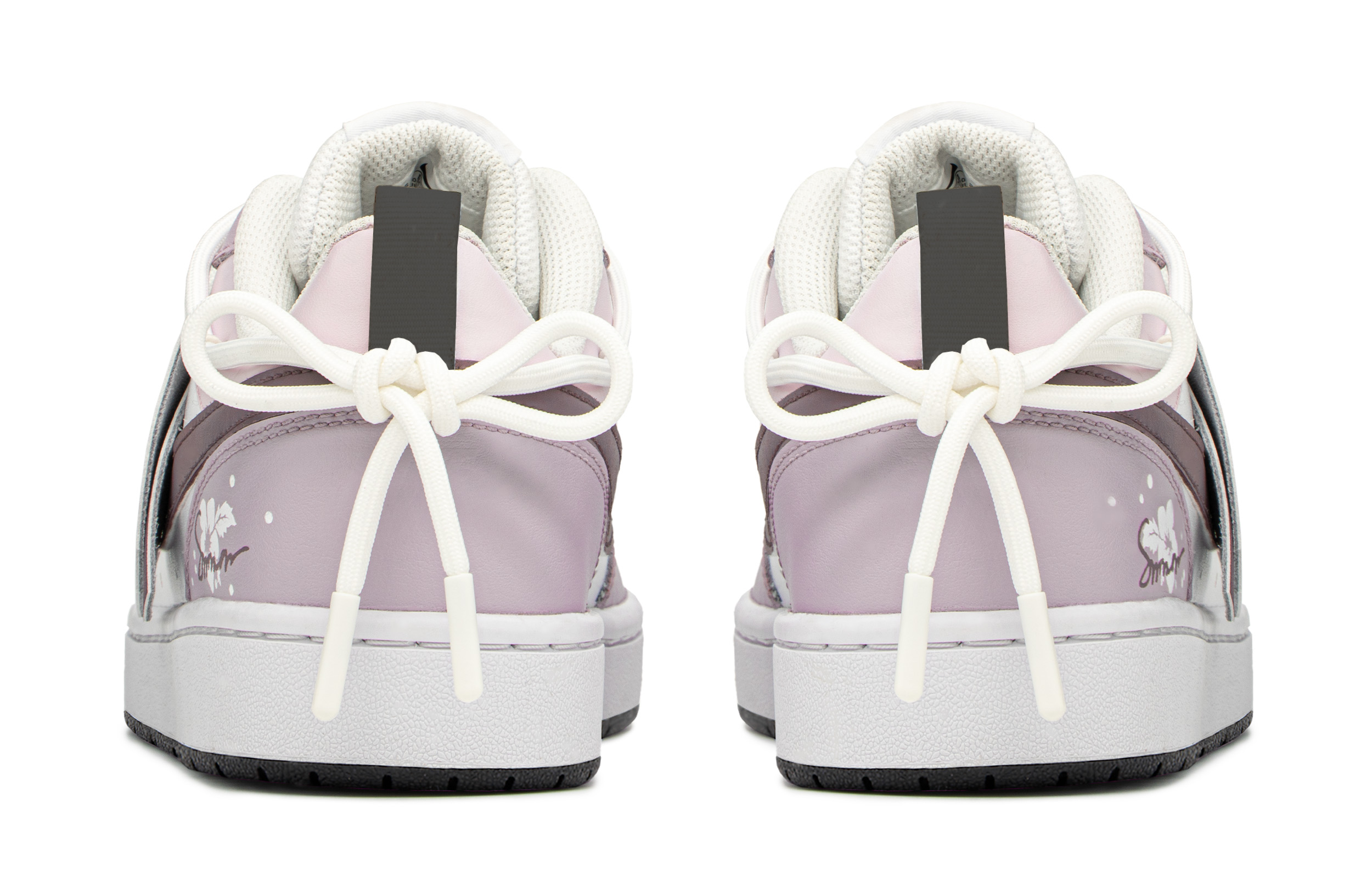 [Custom Shoes] Nike Court Borough Low 'Summer Hibiscus White-Purple' 圖 4