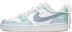 Order 【客製化球鞋】Nike Court Borough FZBB 夏日禮盒 清新 鈴蘭 低筒 板鞋 GS 藍白