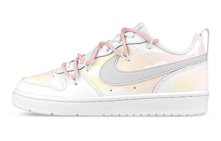 Buy [Kasut Custom] Nike Court Borough Low 'Gradasi Senja' BQ5448-100(Team47-女落日解SBOX)