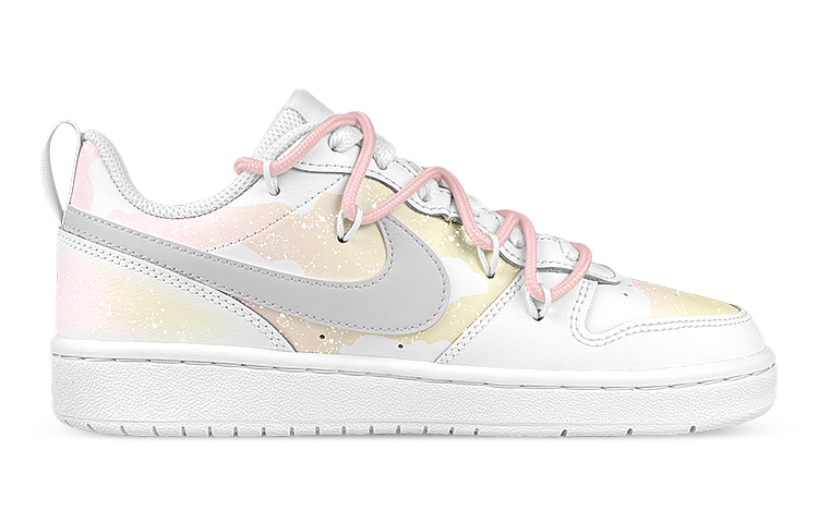 Order [Kasut Custom] Nike Court Borough Low 'Gradasi Senja' BQ5448-100(Team47-女落日解SBOX)