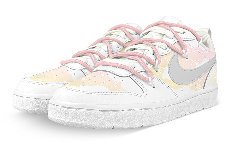 Lookbook [Kasut Custom] Nike Court Borough Low 'Gradasi Senja' BQ5448-100(Team47-女落日解SBOX)