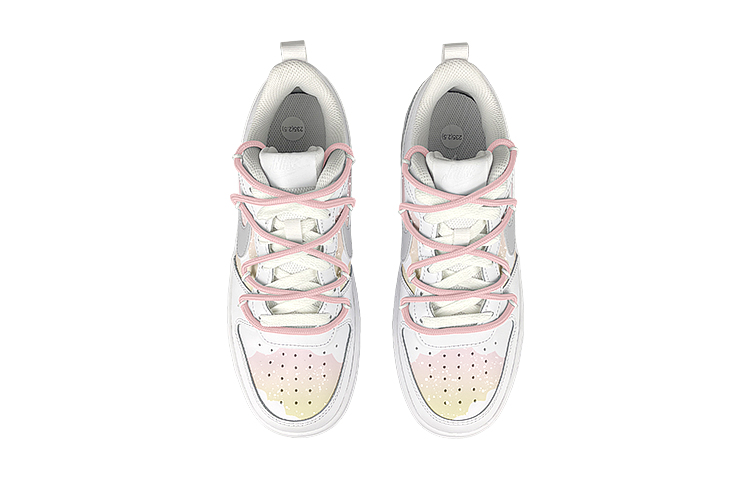 Shop [Kasut Custom] Nike Court Borough Low 'Gradasi Senja' BQ5448-100(Team47-女落日解SBOX)