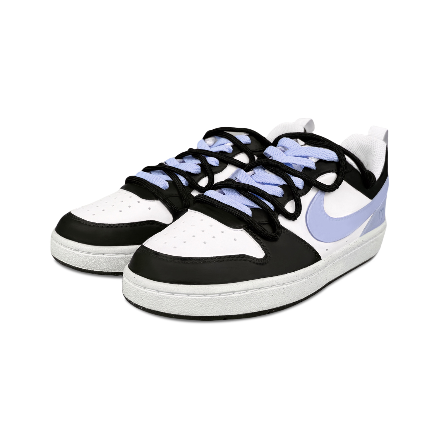 Shop [Kasut Custom] Nike Court Borough Low 'Sunshine Town Biru' DV5456-108(Team299-女款阳光小镇）