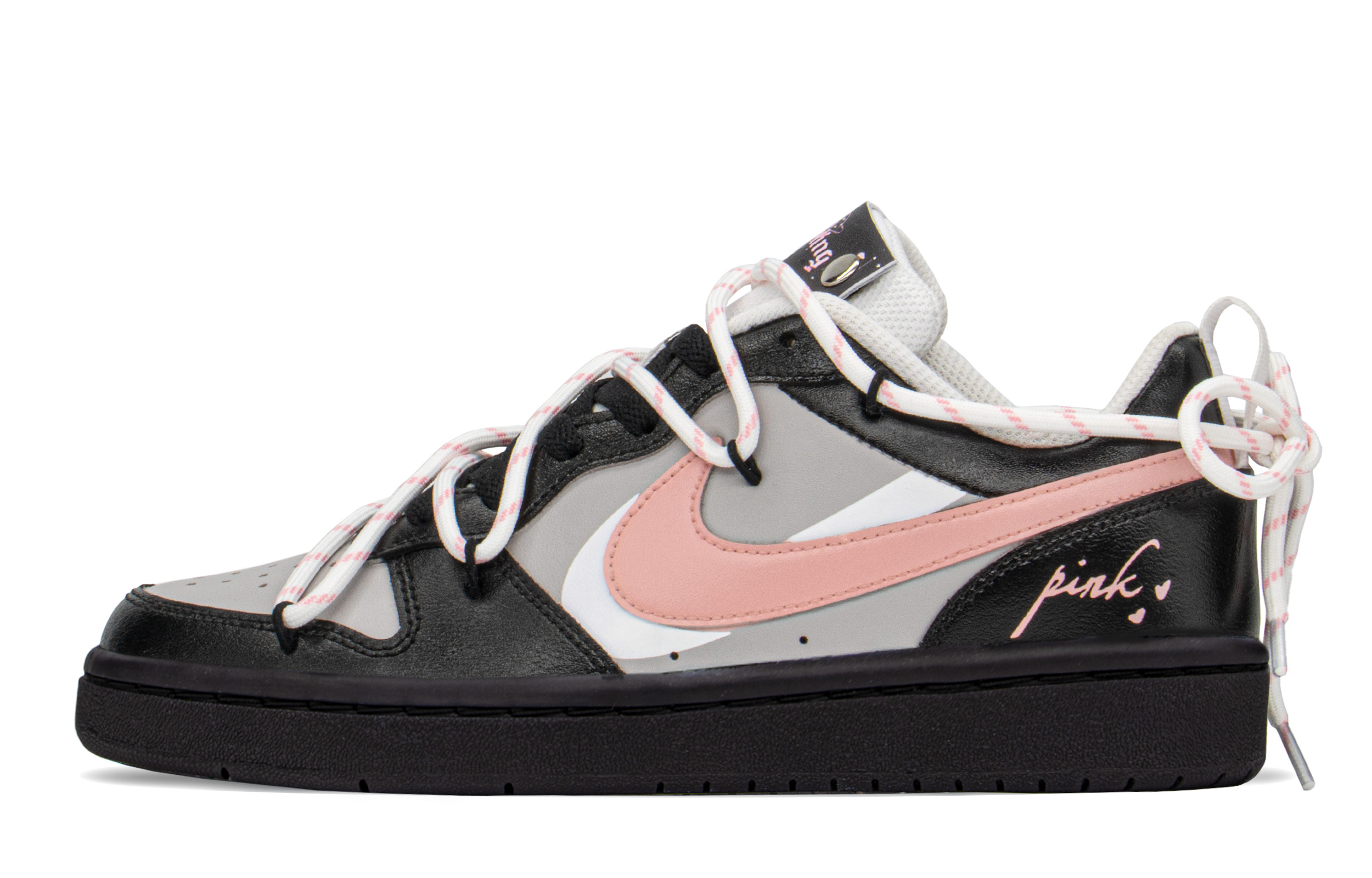 [Custom Shoes] Nike Court Borough Low 'Sweet Black Sesame'