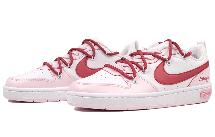 Lookbook [Kasut Custom] Nike Court Borough Low 'Sweet Pink Memory' DQ0492-100(Team27-GS款初恋回忆)