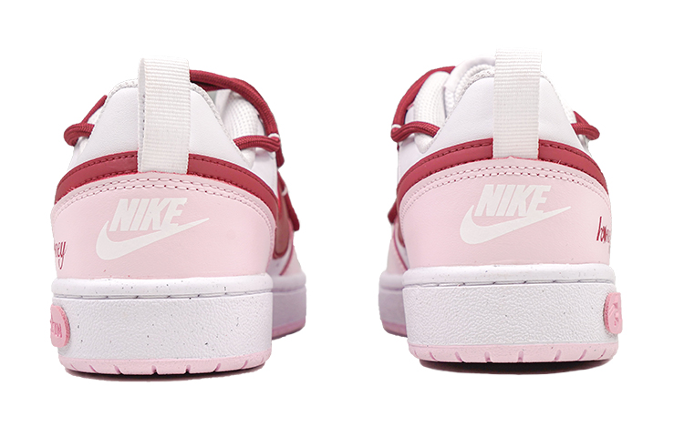 Shop [Kasut Custom] Nike Court Borough Low 'Sweet Pink Memory' DQ0492-100(Team27-GS款初恋回忆)