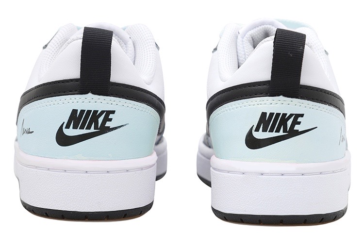 Shop 【カスタムシューズ】ナイキ コートボロー ロー 'ティファニーブルーブラックホワイト' BQ5448-104(Team拾玖-简约蓝色女S-BOX)