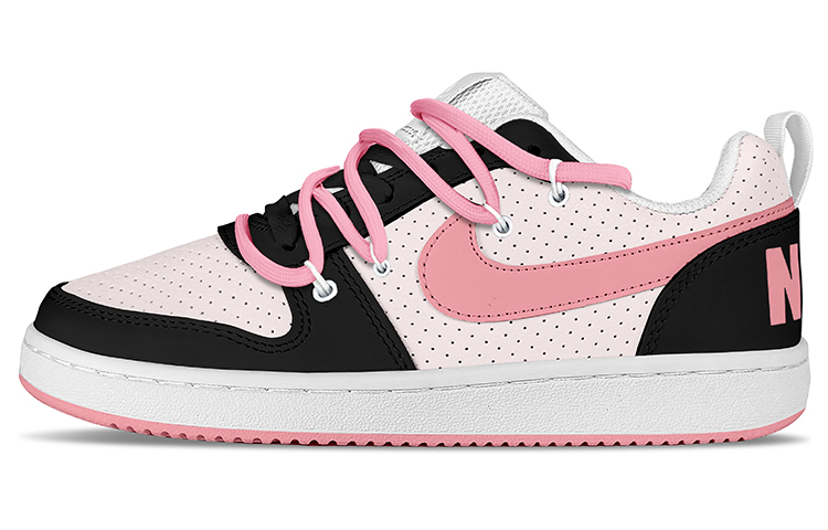 Order [Zapatillas Personalizadas] Nike Court Borough Low 'Triple White Pink' 838937-111(TeamY-男款涩谷甜妹粉白)