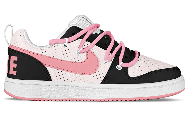 Lookbook [Zapatillas Personalizadas] Nike Court Borough Low 'Triple White Pink' 838937-111(TeamY-男款涩谷甜妹粉白)