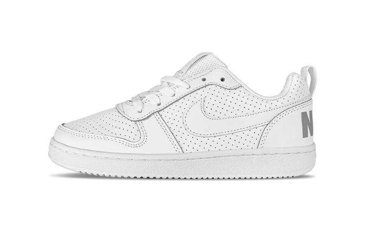 Sizing [Zapatillas Personalizadas] Nike Court Borough Low 'Triple White Pink' 838937-111(TeamY-男款涩谷甜妹粉白)