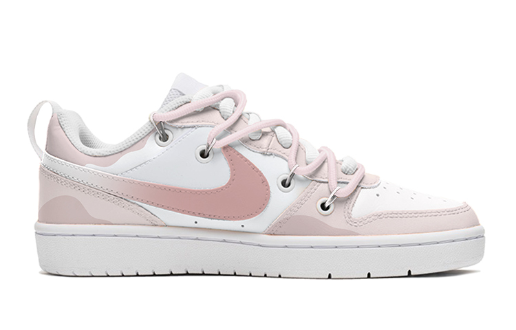 Order [定制鞋款] 耐克Court Borough Low '情人节 粉色-白色' BQ5448-100(TeamS-星星爱心布贴S-BOX)