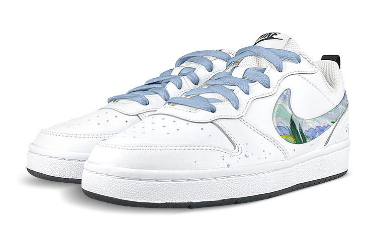 Lookbook [定制鞋款] 耐克Court Borough Low '梵高麦田' BQ5448-104(Team叁-女CB麦田)