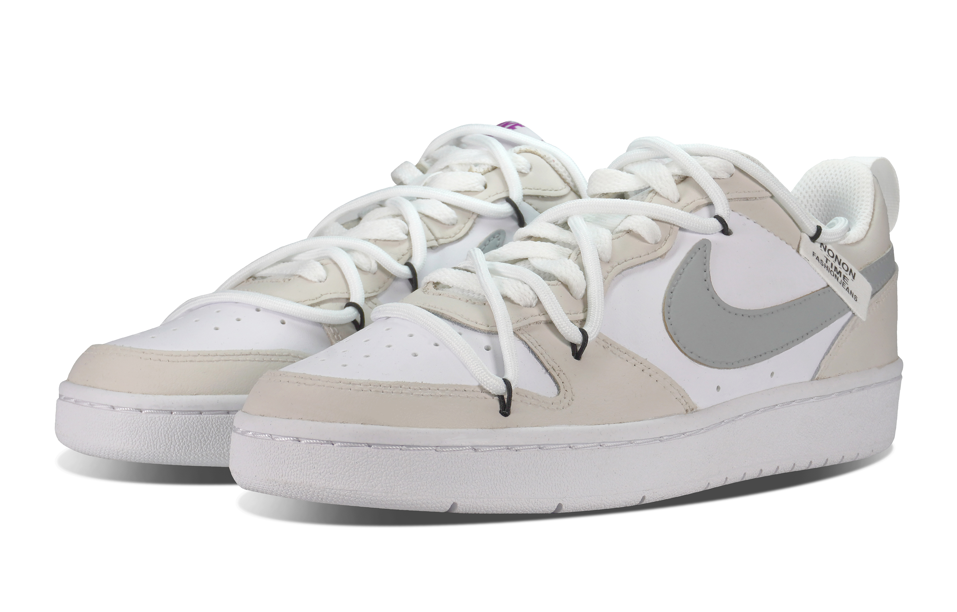 Lookbook [定制鞋款] 耐克Court Borough Low '香草拿铁' DQ5979-100-484952