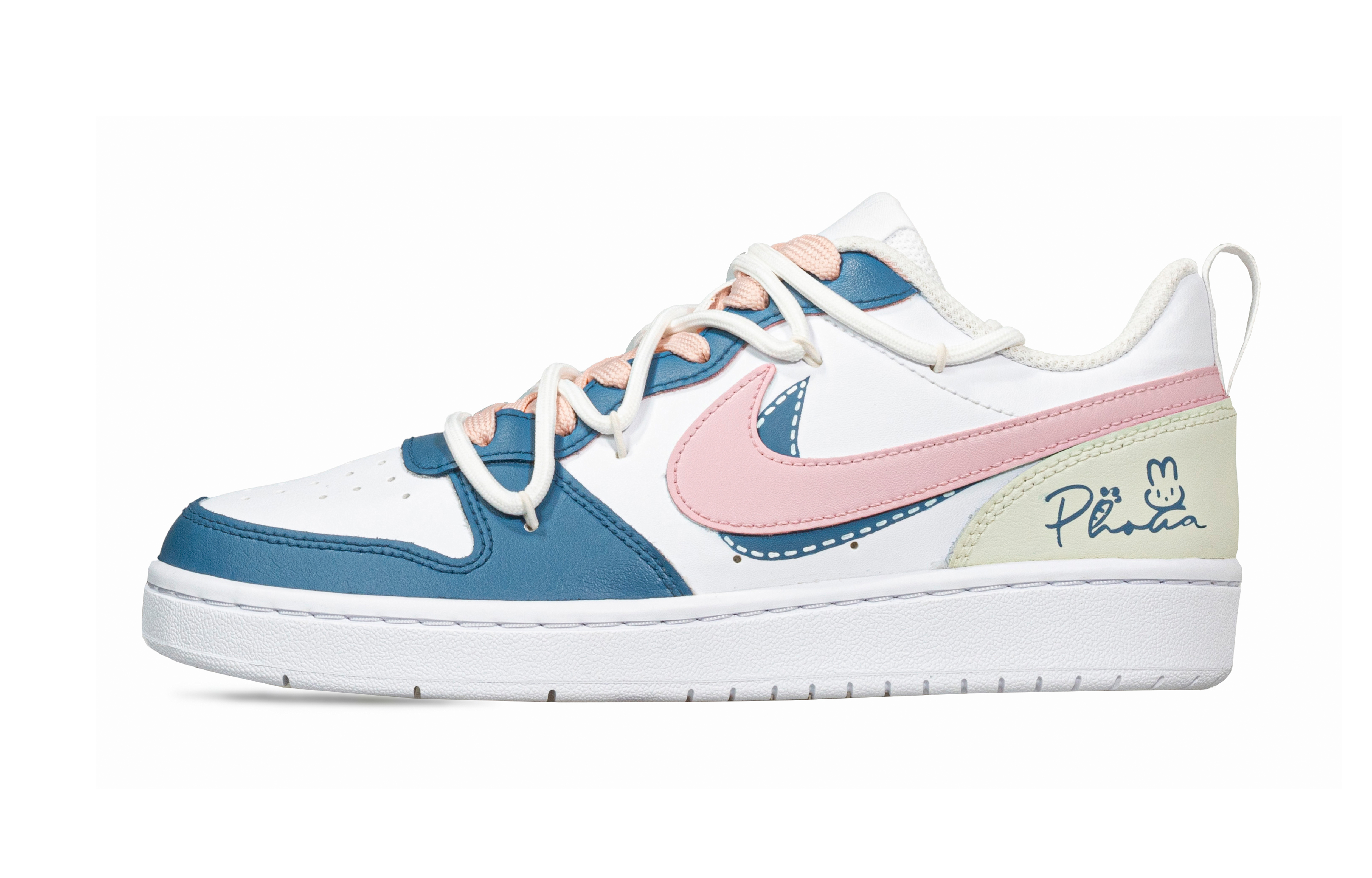 Buy [Kasut Custom] Nike Court Borough Low 'Varsity Blue Rabbit' BQ5448-100-478352