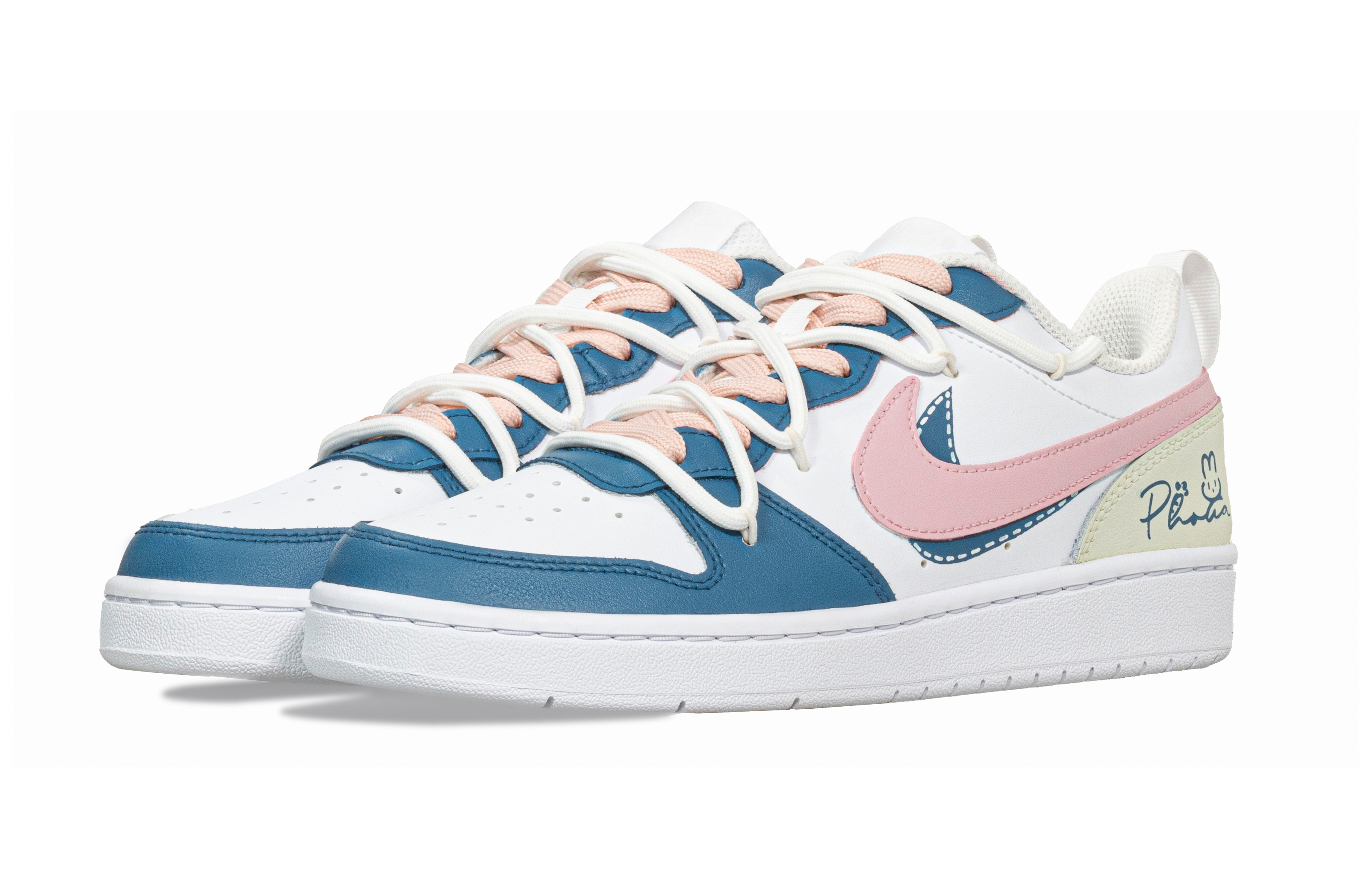 Lookbook [Kasut Custom] Nike Court Borough Low 'Varsity Blue Rabbit' BQ5448-100-478352