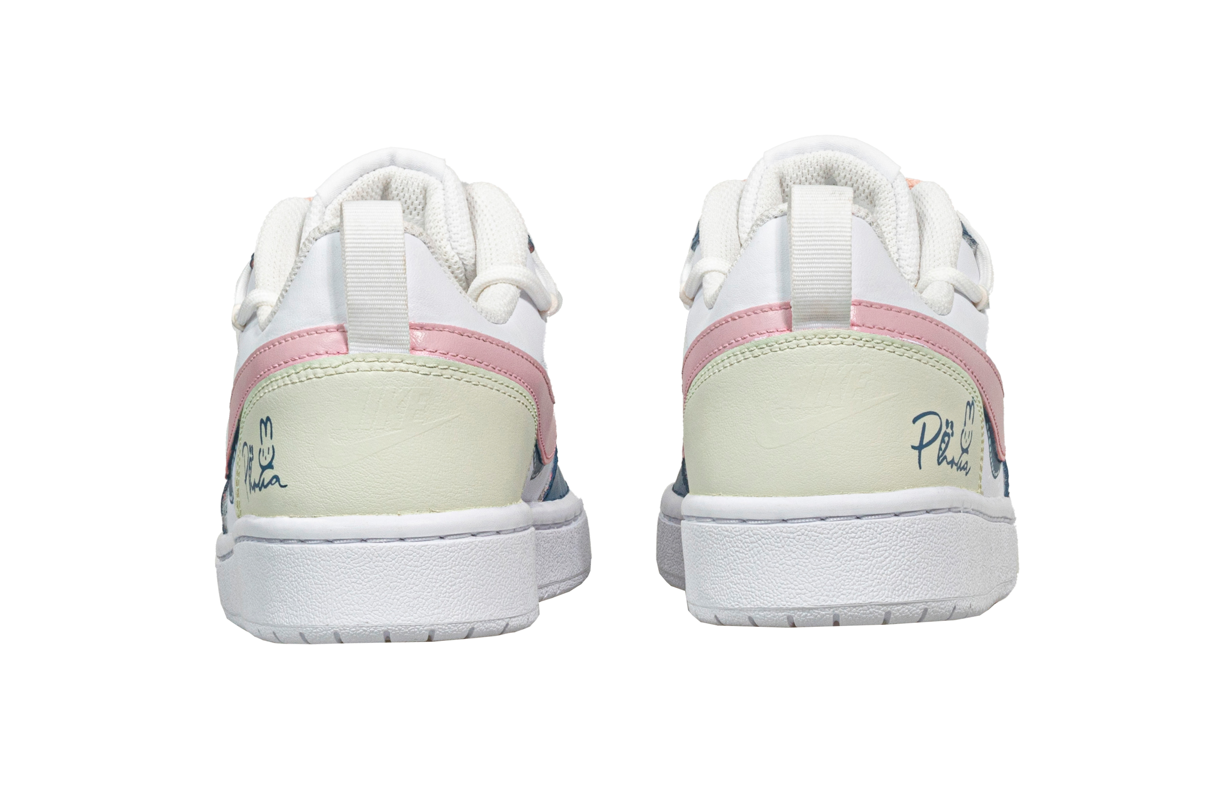 Shop [Kasut Custom] Nike Court Borough Low 'Varsity Blue Rabbit' BQ5448-100-478352