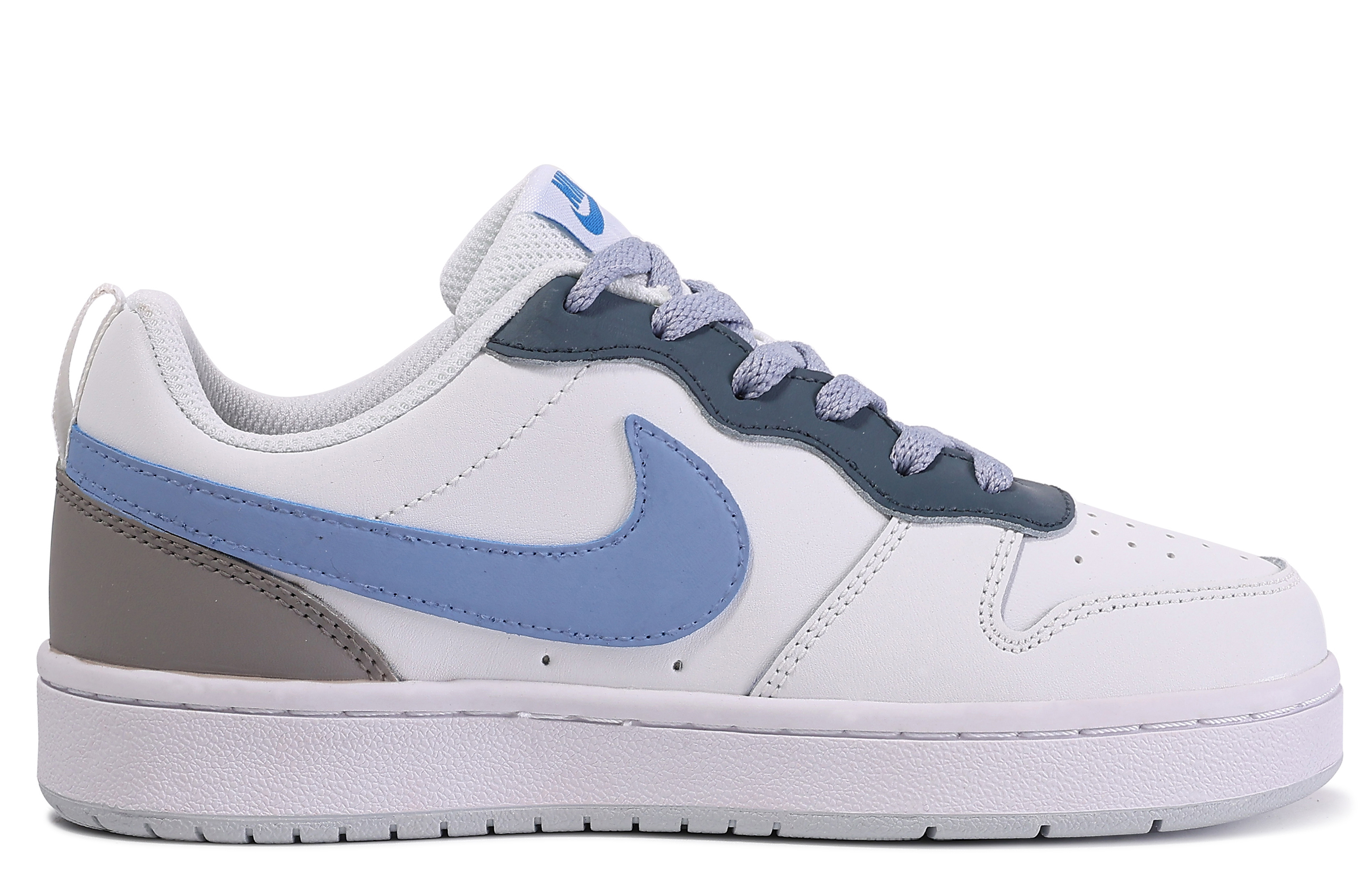 Lookbook [カスタムシューズ] ナイキ コートバラ ロー 'ホワイト-ブルー ダ・ヴィンチ カスタム' BQ5448-123(TeamM-花墙-BOX)