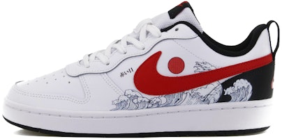 ナイキ コート バーロウ low 白黒赤 (カスタム) BQ5448-110(Team10-旭日海浪) Buy ナイキ コート バーロウ low 白黒赤 (カスタム) BQ5448-110(Team10-旭日海浪)