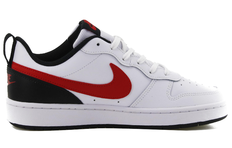 Order [定制鞋] 耐克Court Borough Low '白黑红' BQ5448-110(Team10-旭日海浪）