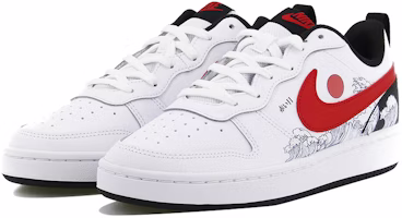 ナイキ コート バーロウ low 白黒赤 (カスタム) BQ5448-110(Team10-旭日海浪) Lookbook ナイキ コート バーロウ low 白黒赤 (カスタム) BQ5448-110(Team10-旭日海浪)