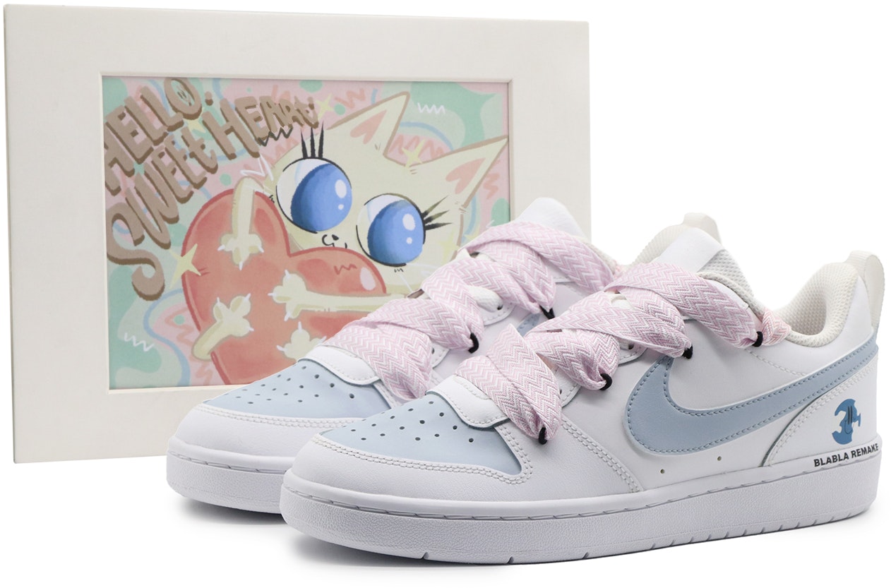 custom-shoes-nike-court-borough-low-white-blue