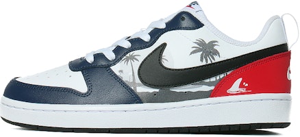 【訂製球鞋】Nike Court Borough 潮流 低筒 板鞋 GS 白藍紅 Buy 【訂製球鞋】Nike Court Borough 潮流 低筒 板鞋 GS 白藍紅