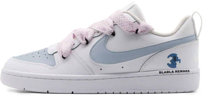 【客製球鞋】Nike Court Borough 蔚藍 戶外 夏日穿搭 小眾活力 清新 解構 低筒 板鞋 GS 白藍 Order 【客製球鞋】Nike Court Borough 蔚藍 戶外 夏日穿搭 小眾活力 清新 解構 低筒 板鞋 GS 白藍
