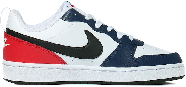 【訂製球鞋】Nike Court Borough 潮流 低筒 板鞋 GS 白藍紅 Order 【訂製球鞋】Nike Court Borough 潮流 低筒 板鞋 GS 白藍紅
