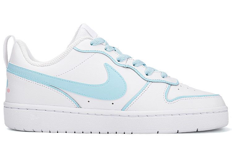Order Nike Court Borough Low Blancas/Azules Alas Grafiti BQ5448-100(Team18-C蓝色翅膀可爱涂鸦）