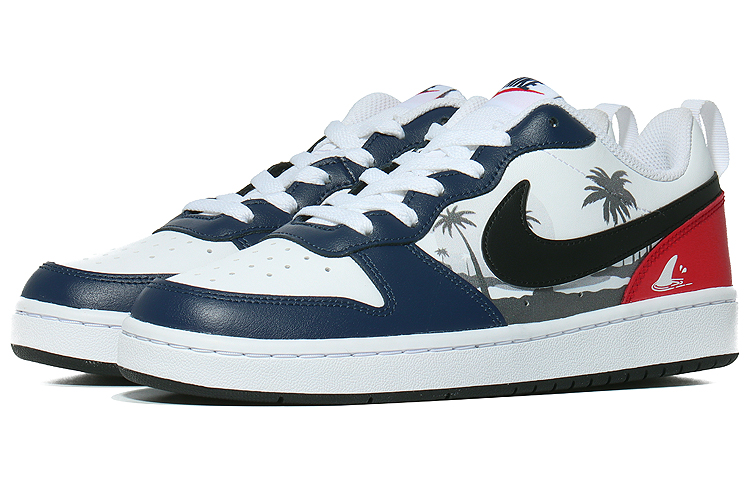 Lookbook [定制鞋款] 耐克 Court Borough Low '白蓝红配色' DO7446-101(Team10-潮流西海岸）