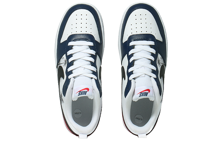 Shop [定制鞋款] 耐克 Court Borough Low '白蓝红配色' DO7446-101(Team10-潮流西海岸）