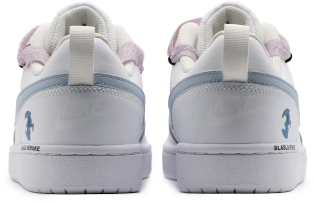 【客製球鞋】Nike Court Borough 蔚藍 戶外 夏日穿搭 小眾活力 清新 解構 低筒 板鞋 GS 白藍 Purchase 【客製球鞋】Nike Court Borough 蔚藍 戶外 夏日穿搭 小眾活力 清新 解構 低筒 板鞋 GS 白藍