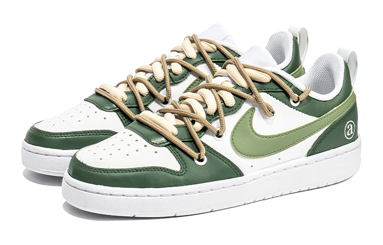 Lookbook [Custom Shoes] Nike Court Borough Low 'White Green Graffiti Art'