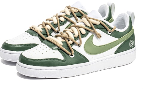 나이키 커스텀 코트 보로우 '화이트 그린 그래피티' BQ5448-100(Team22-女款涂鸦白绿A-BOX) Lookbook 나이키 커스텀 코트 보로우 '화이트 그린 그래피티' BQ5448-100(Team22-女款涂鸦白绿A-BOX)