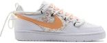 Lookbook 【訂製球鞋】 Nike Court Borough 小碎花 戶外 夏日搭配 小眾活力 清新 解構 低筒 板鞋 GS 白橙