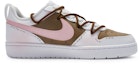 Order 【訂製球鞋】Nike Court Borough 811製造 線條心動 少女 甜美 手繪噴繪 防滑 低筒 板鞋 GS 白粉棕