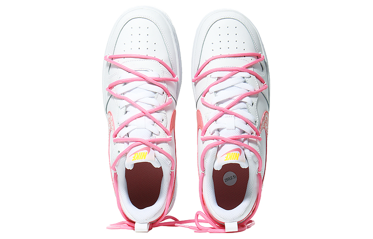 Shop [カスタムシューズ] ナイキ コート バロー ロー 'ホワイト ピンク ロマンス' BQ5448-124(Team10-欧洲风情）