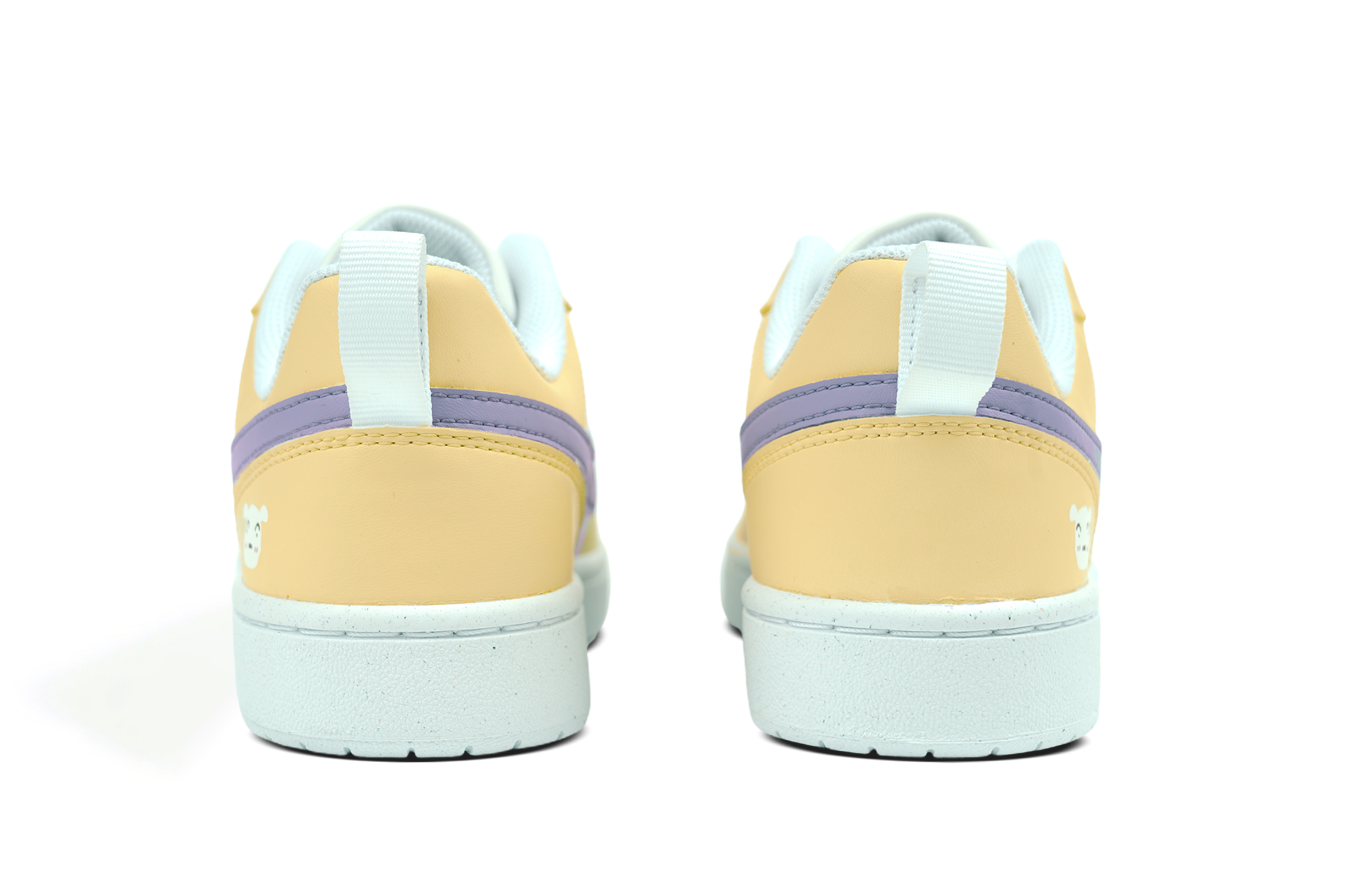 Purchase [Kasut Custom] Nike Court Borough Rendah 'Putih Kuning' DV5456-106(Team86-小白)