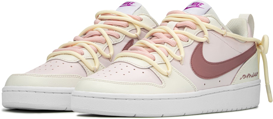 【定制球鞋】 Nike Court Borough FZBB 城堡 浪漫仙靈 特殊鞋盒 低幫 板鞋 GS 粉米 Shop 【定制球鞋】 Nike Court Borough FZBB 城堡 浪漫仙靈 特殊鞋盒 低幫 板鞋 GS 粉米